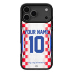 Funda de iPhone de la camiseta de fútbol de Croacia