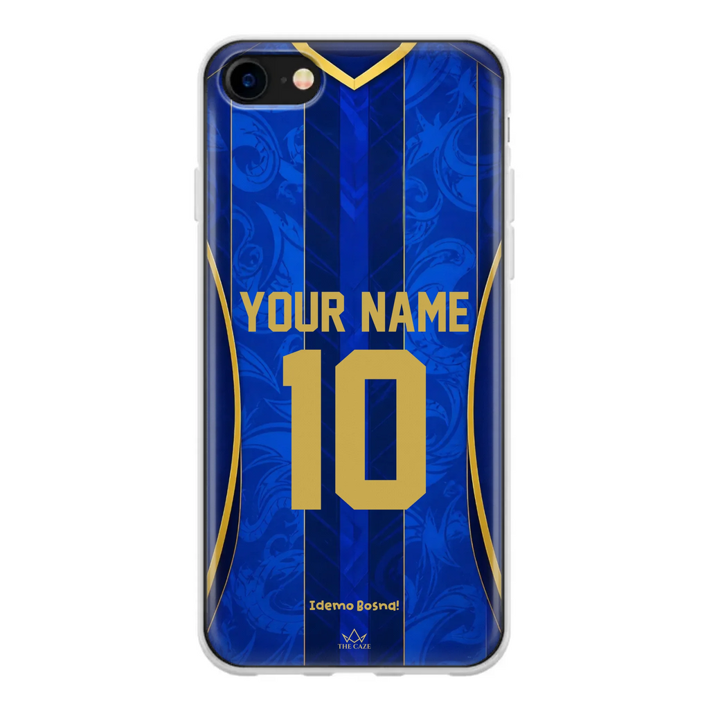 Funda de iPhone de la camiseta de fútbol de Bosnia y Herzegovina