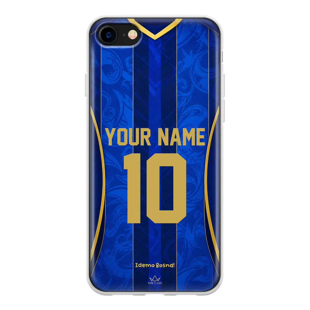 Funda de iPhone de la camiseta de fútbol de Bosnia y Herzegovina
