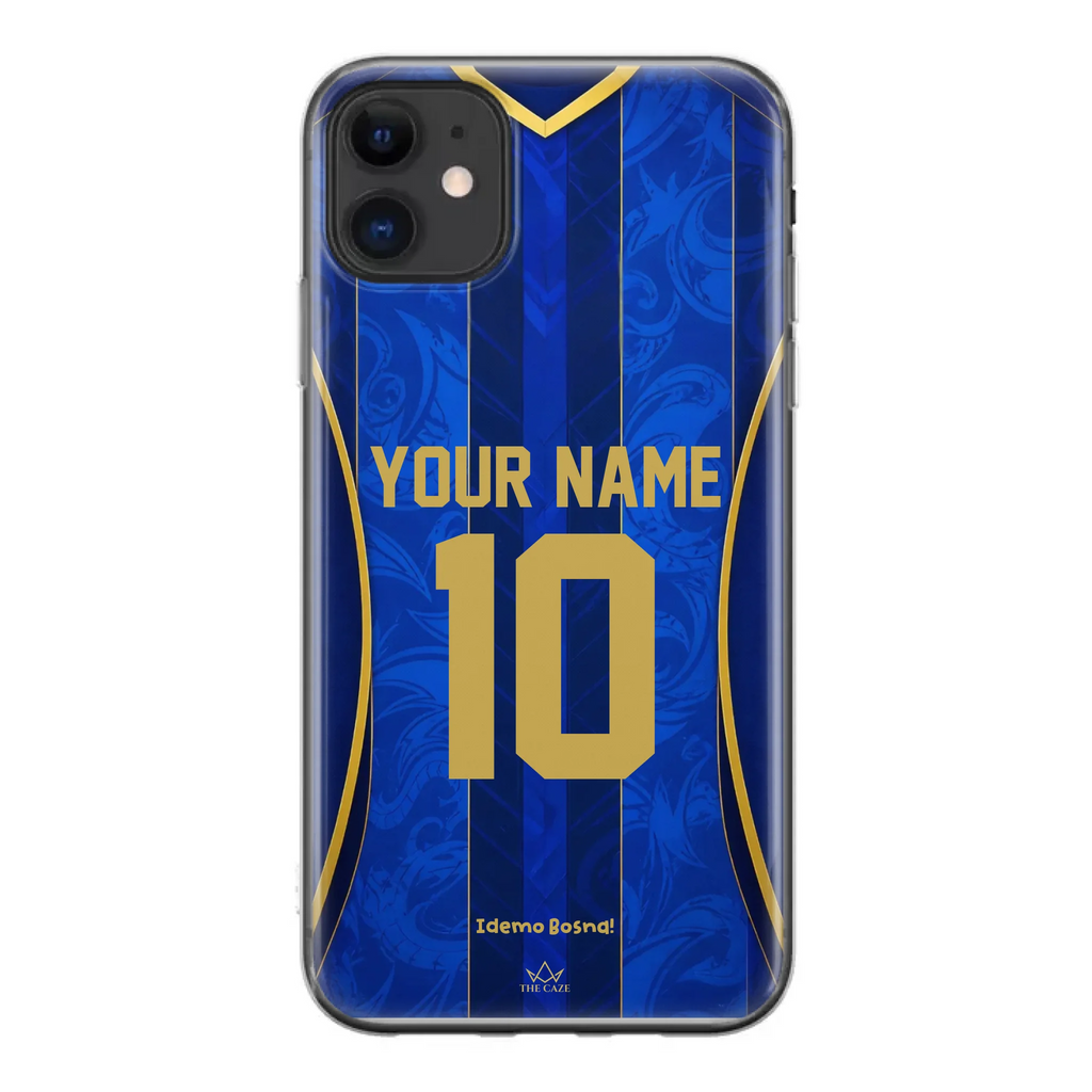 Funda de iPhone de la camiseta de fútbol de Bosnia y Herzegovina