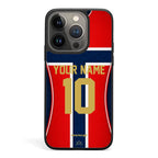 Funda de iPhone de la camiseta de fútbol de Noruega
