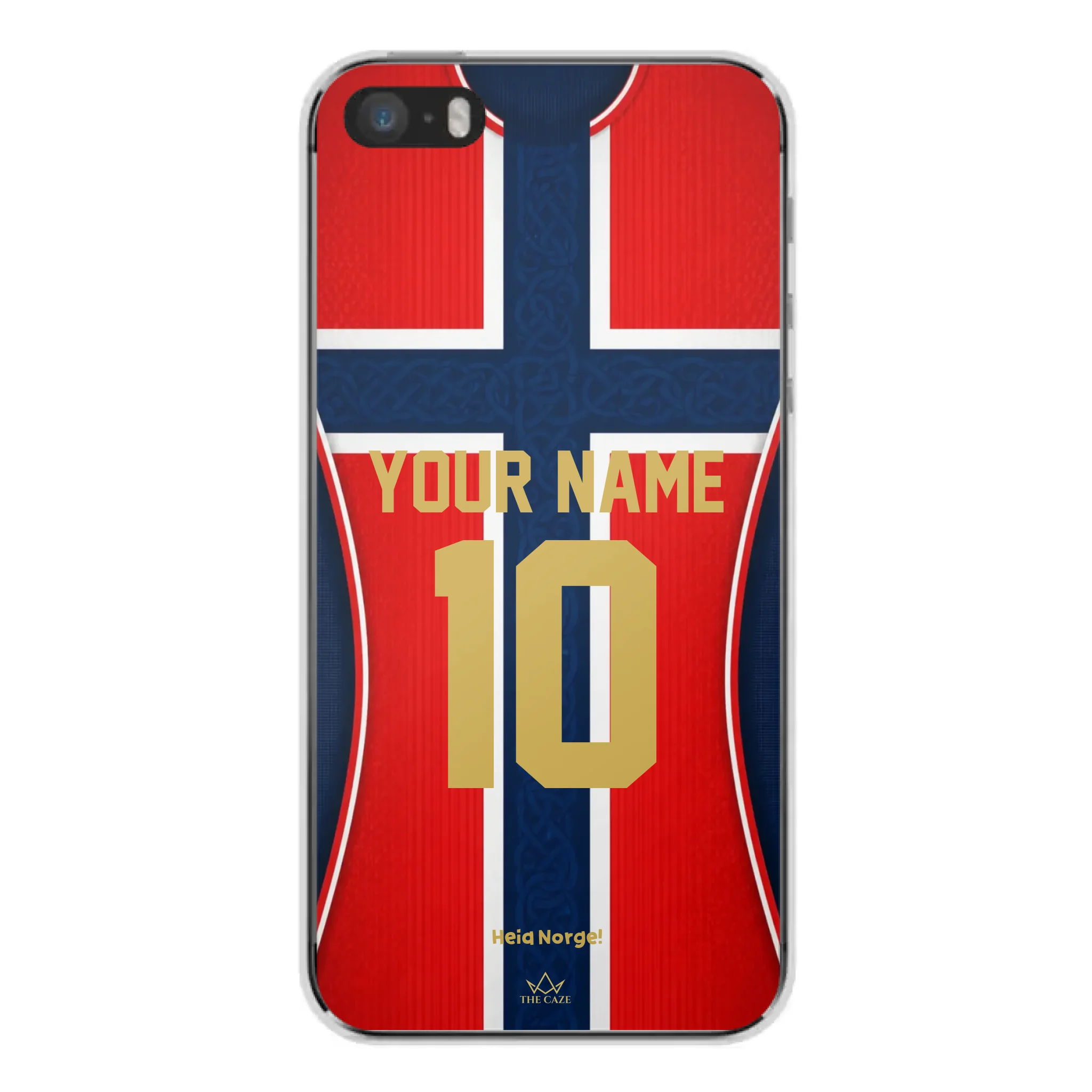 Funda de iPhone de la camiseta de fútbol de Noruega