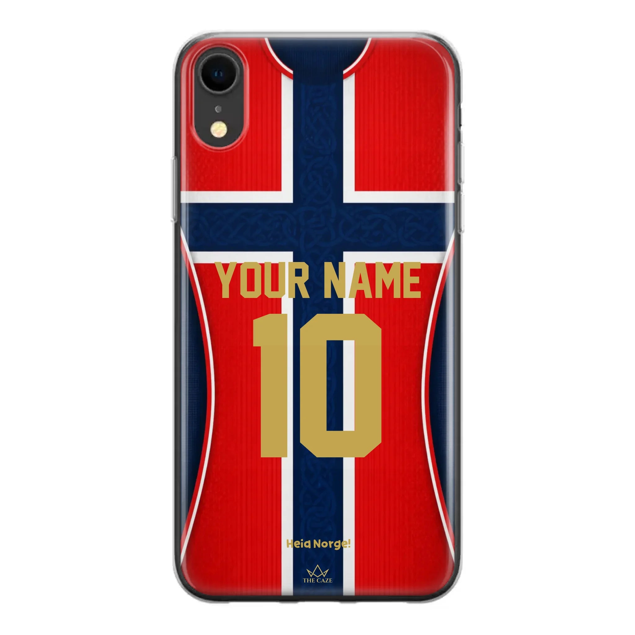 Funda de iPhone de la camiseta de fútbol de Noruega