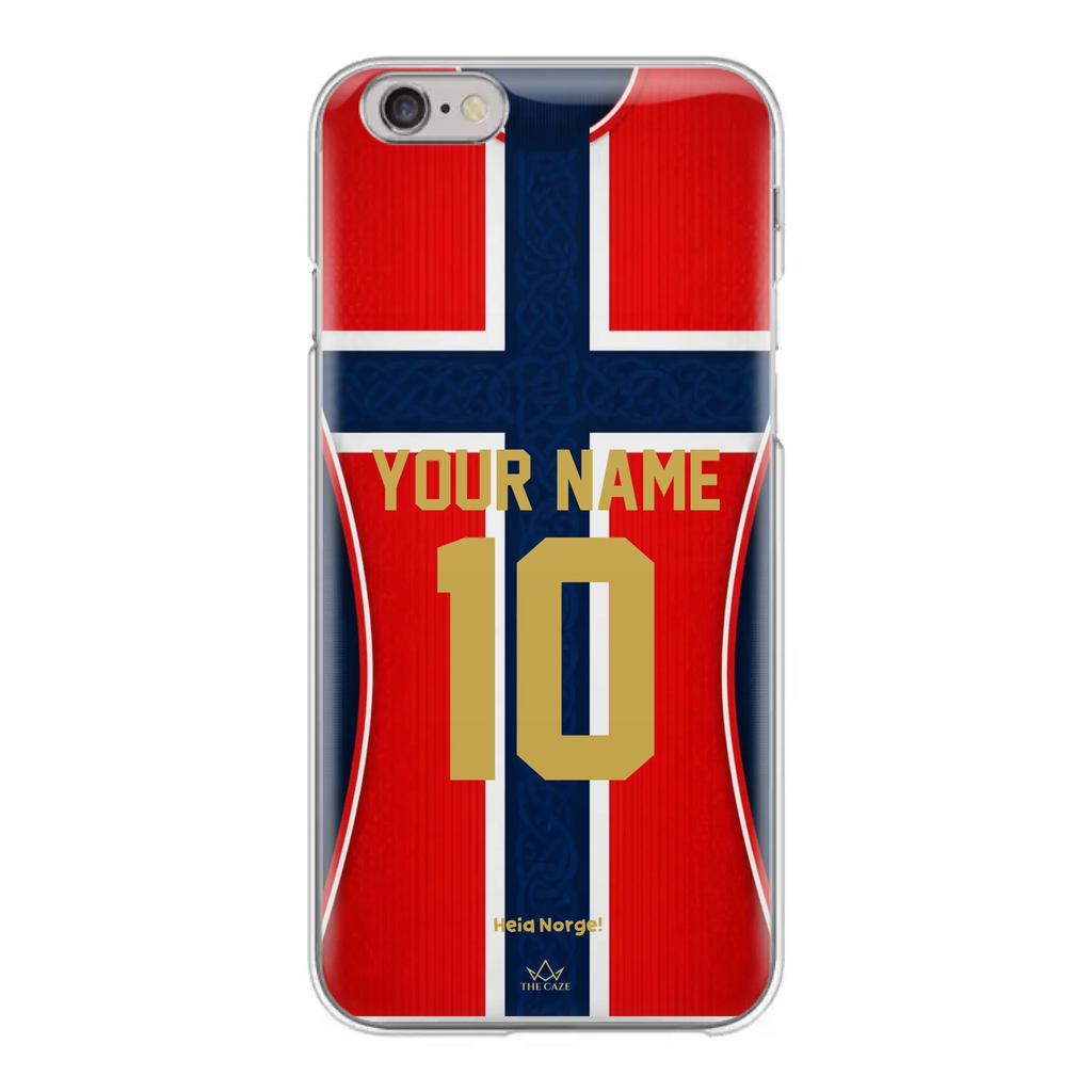 Funda de iPhone de la camiseta de fútbol de Noruega