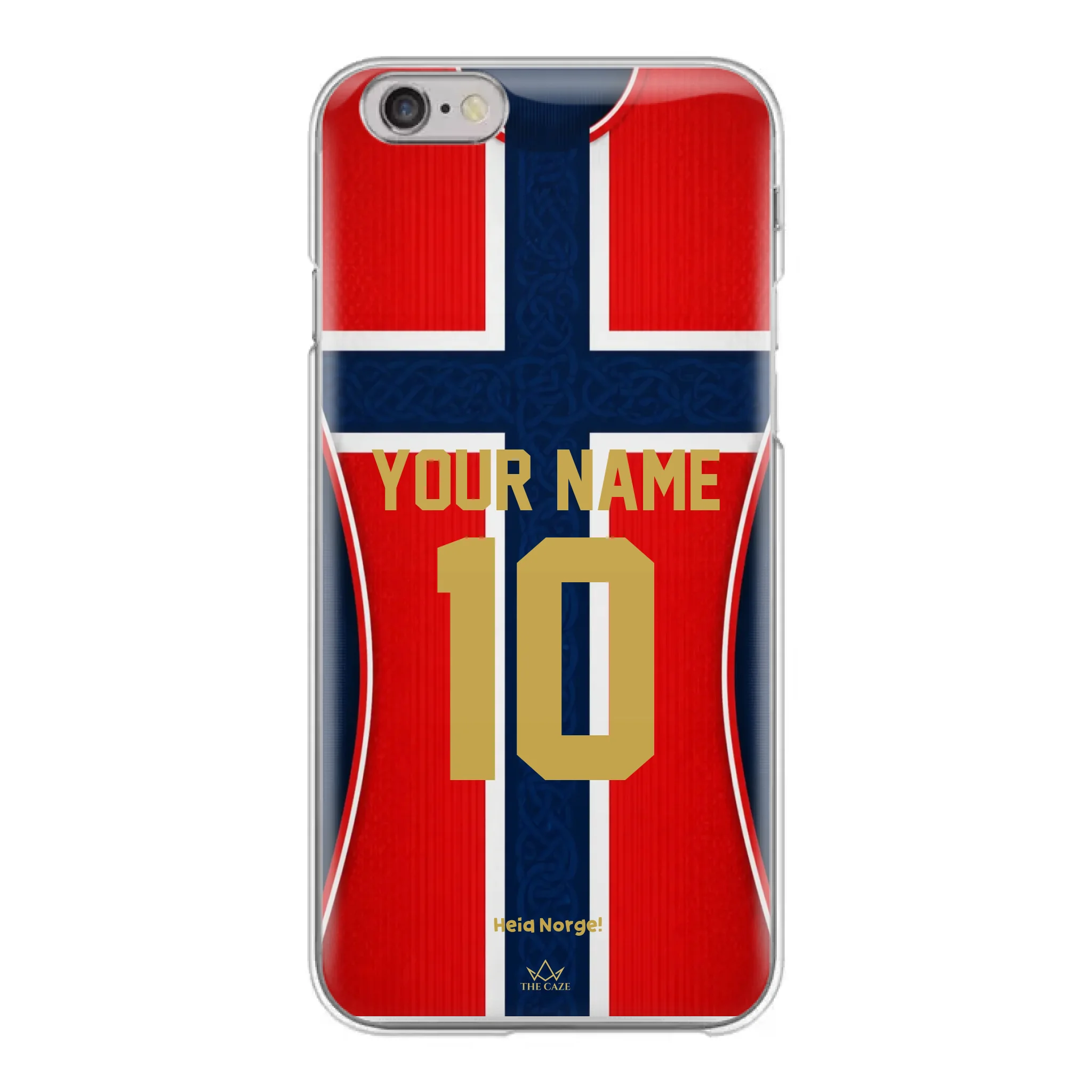 Funda de iPhone de la camiseta de fútbol de Noruega