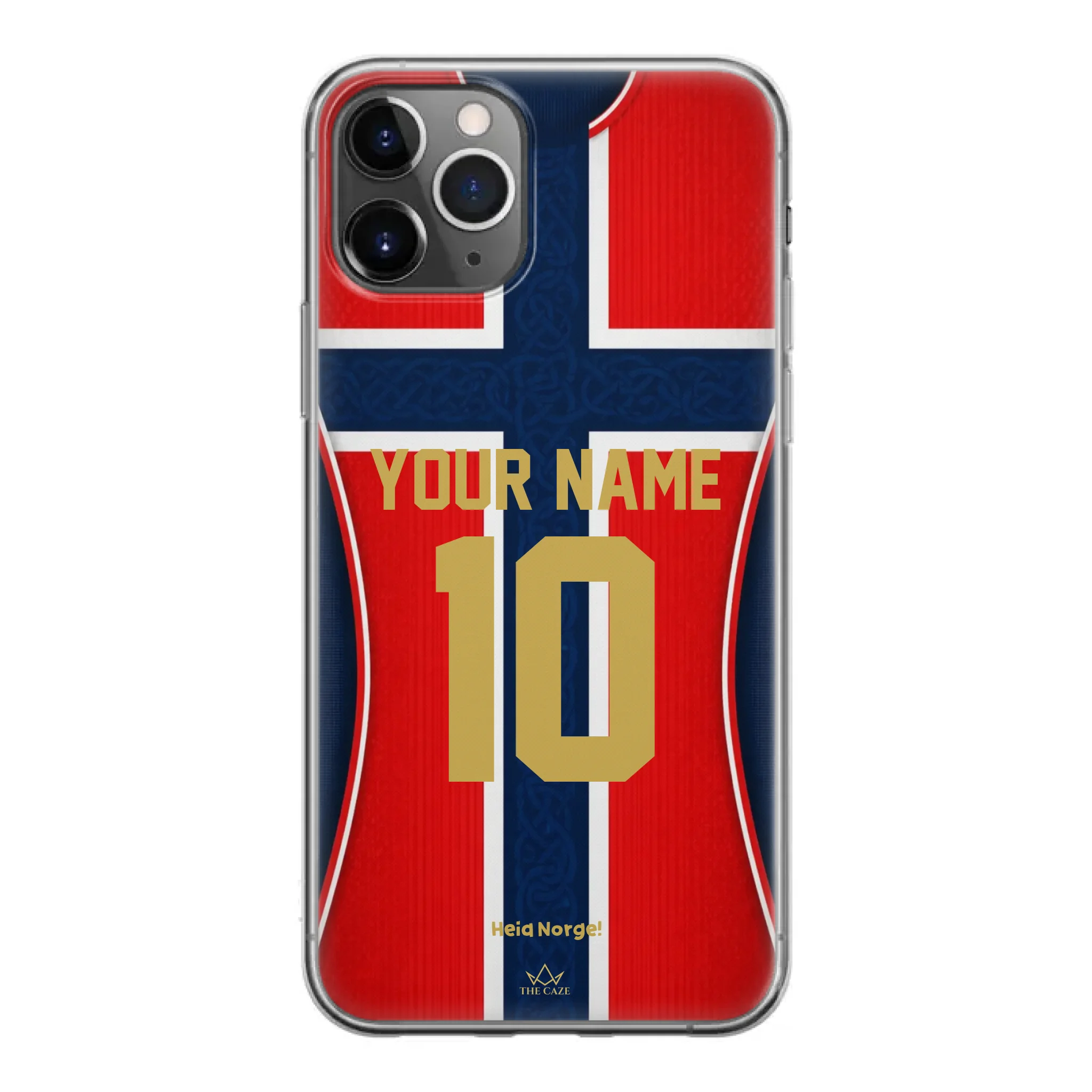 Funda de iPhone de la camiseta de fútbol de Noruega