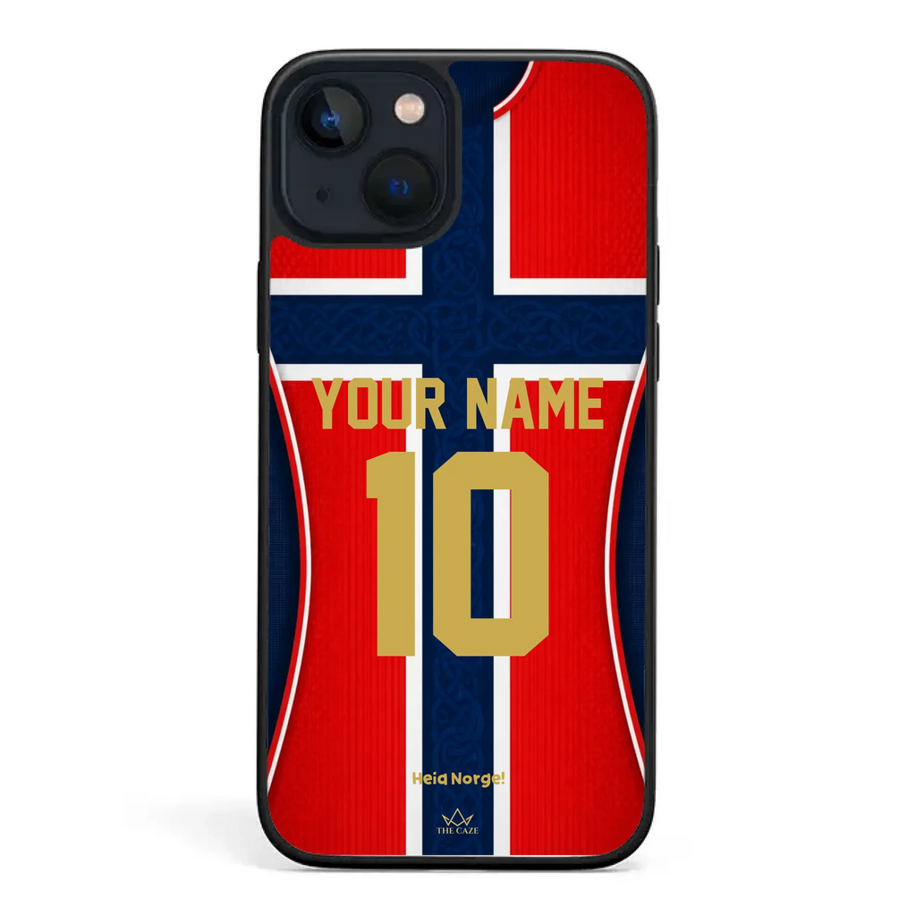 Funda de iPhone de la camiseta de fútbol de Noruega
