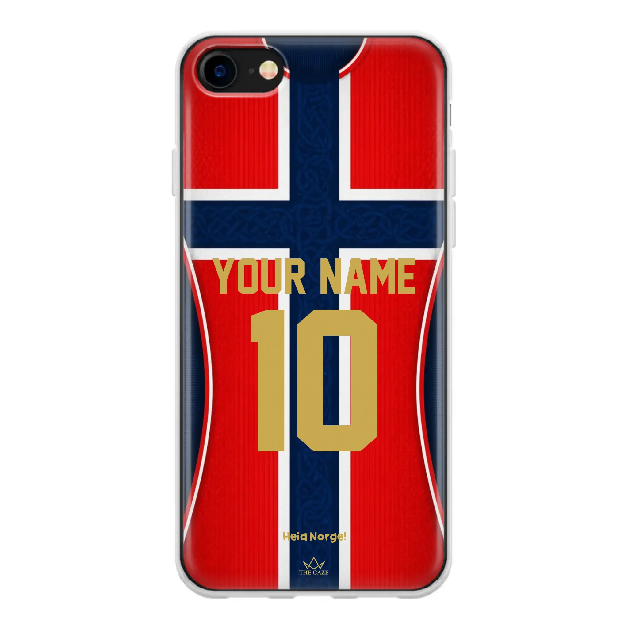 Funda de iPhone de la camiseta de fútbol de Noruega