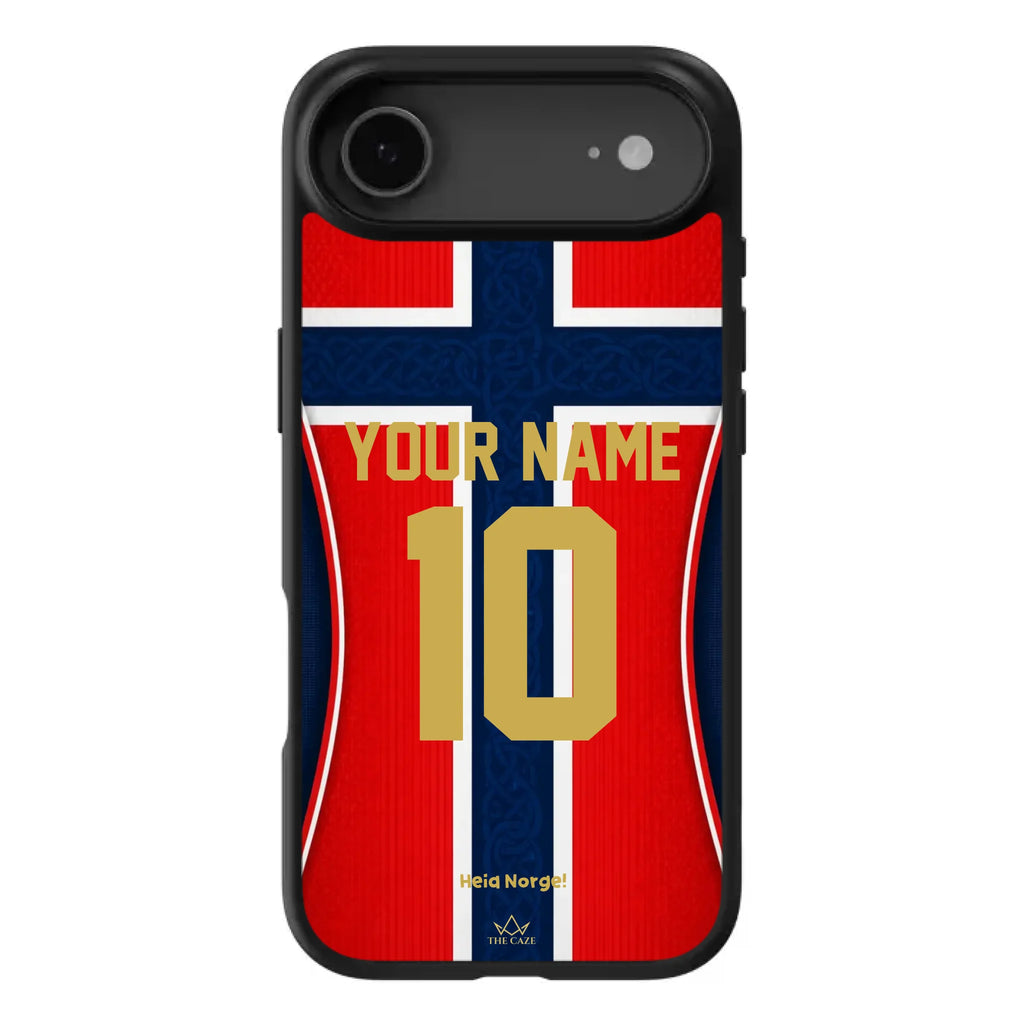 Funda de iPhone de la camiseta de fútbol de Noruega