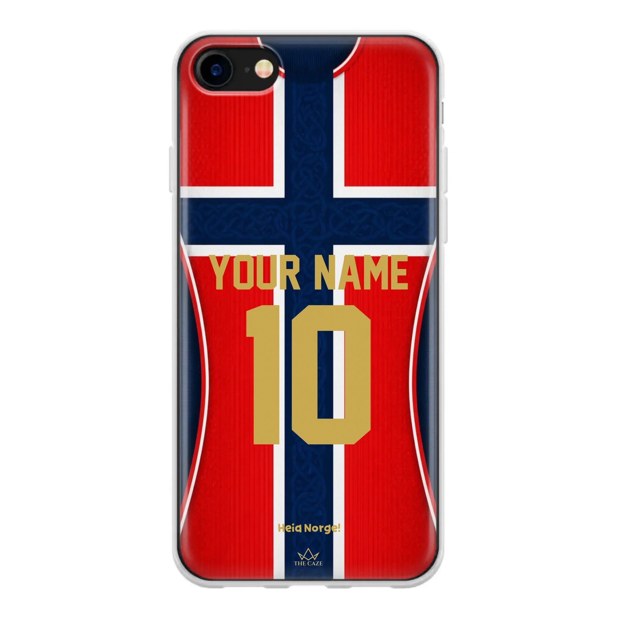Funda de iPhone de la camiseta de fútbol de Noruega
