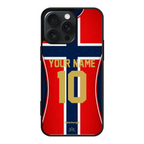 Funda de iPhone de la camiseta de fútbol de Noruega