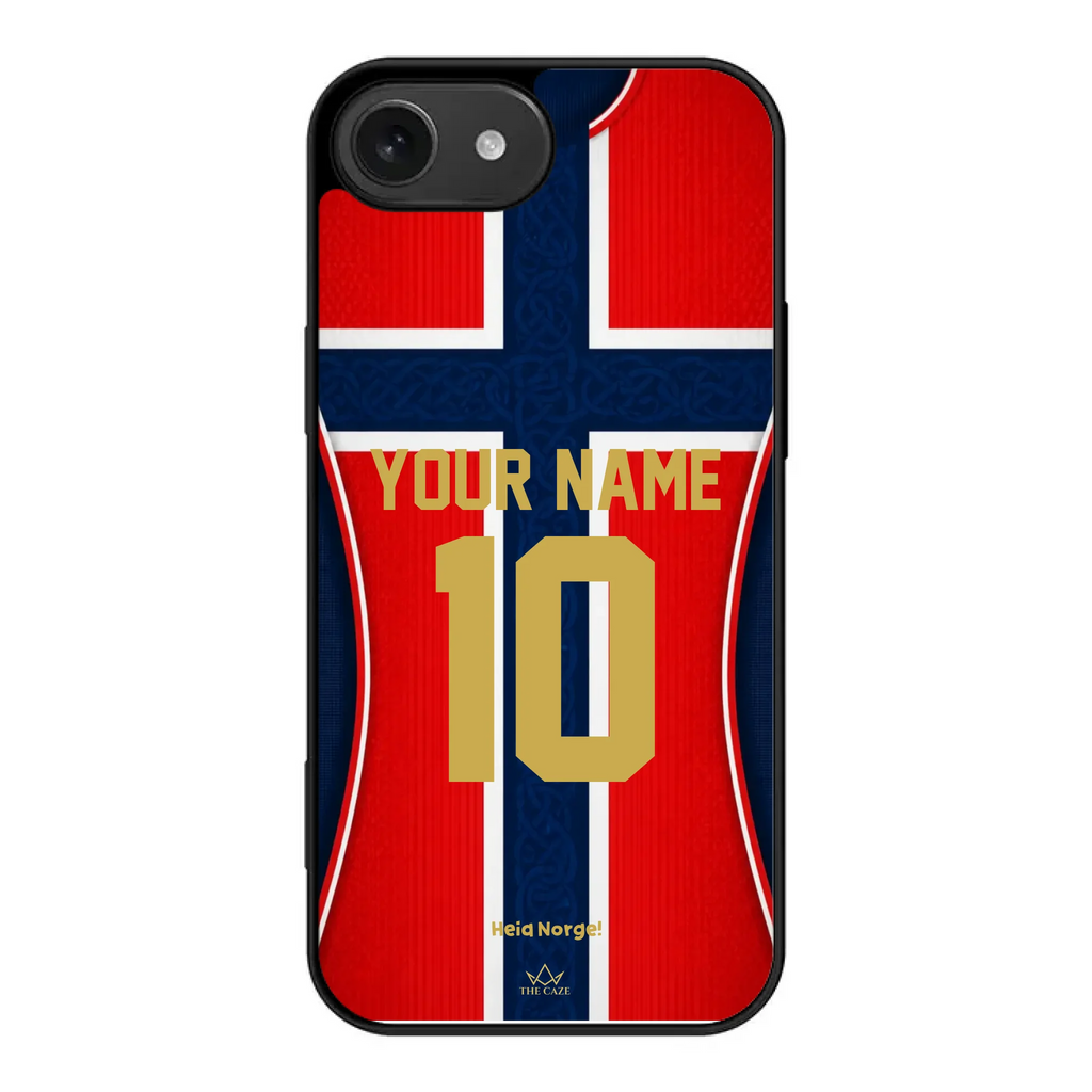 Funda de iPhone de la camiseta de fútbol de Noruega