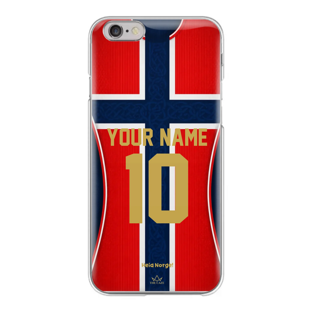 Funda de iPhone de la camiseta de fútbol de Noruega