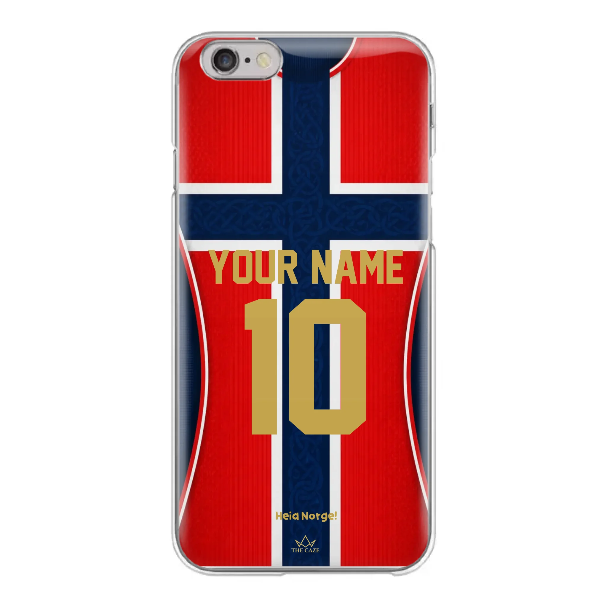 Funda de iPhone de la camiseta de fútbol de Noruega