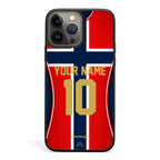 Funda de iPhone de la camiseta de fútbol de Noruega