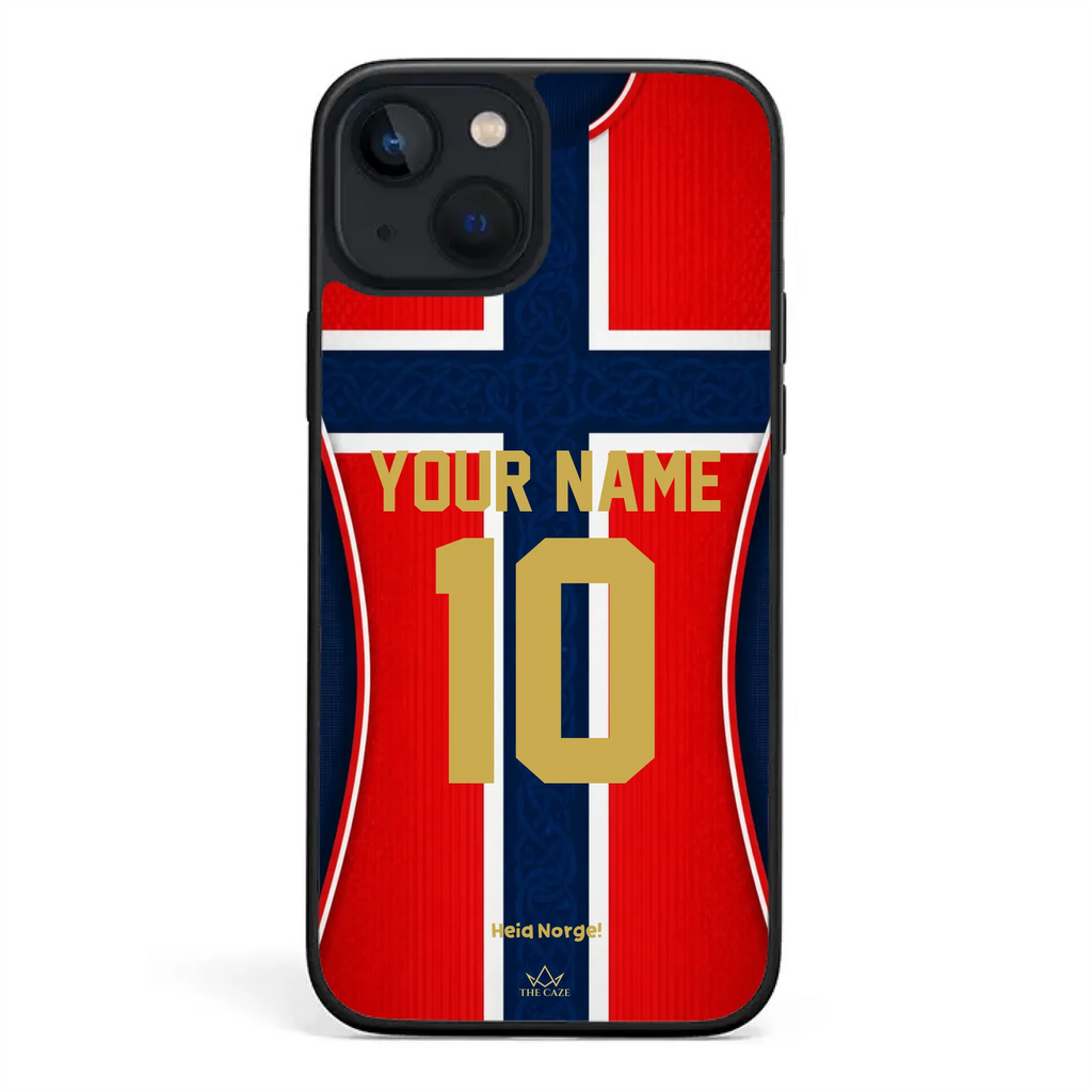 Funda de iPhone de la camiseta de fútbol de Noruega