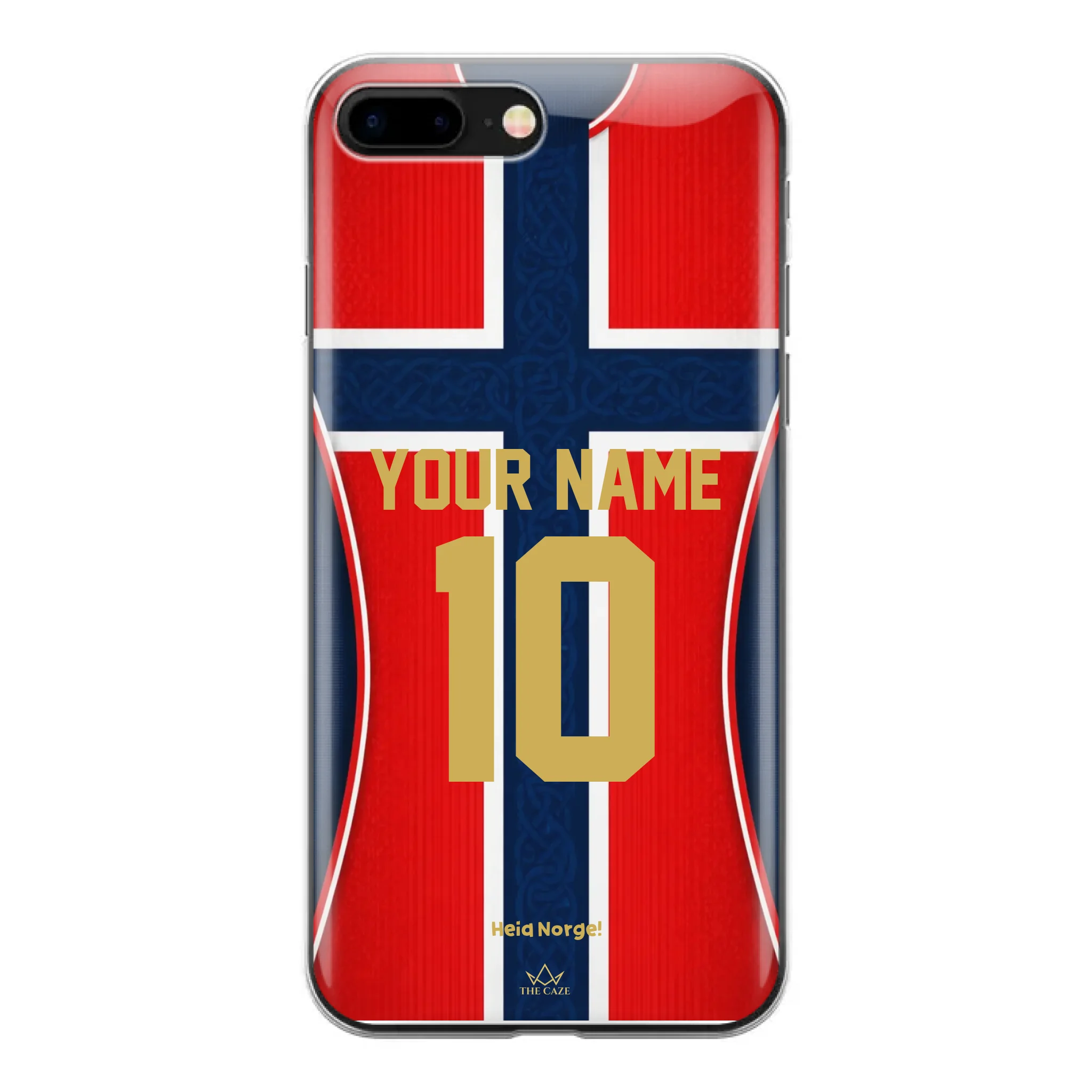 Funda de iPhone de la camiseta de fútbol de Noruega