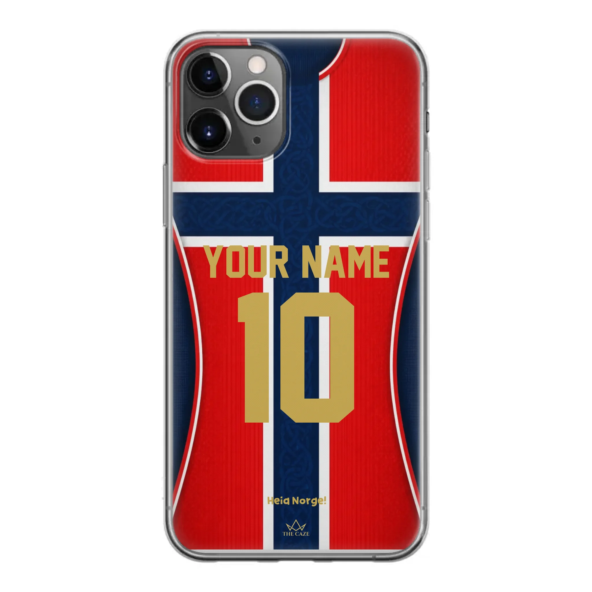 Funda de iPhone de la camiseta de fútbol de Noruega