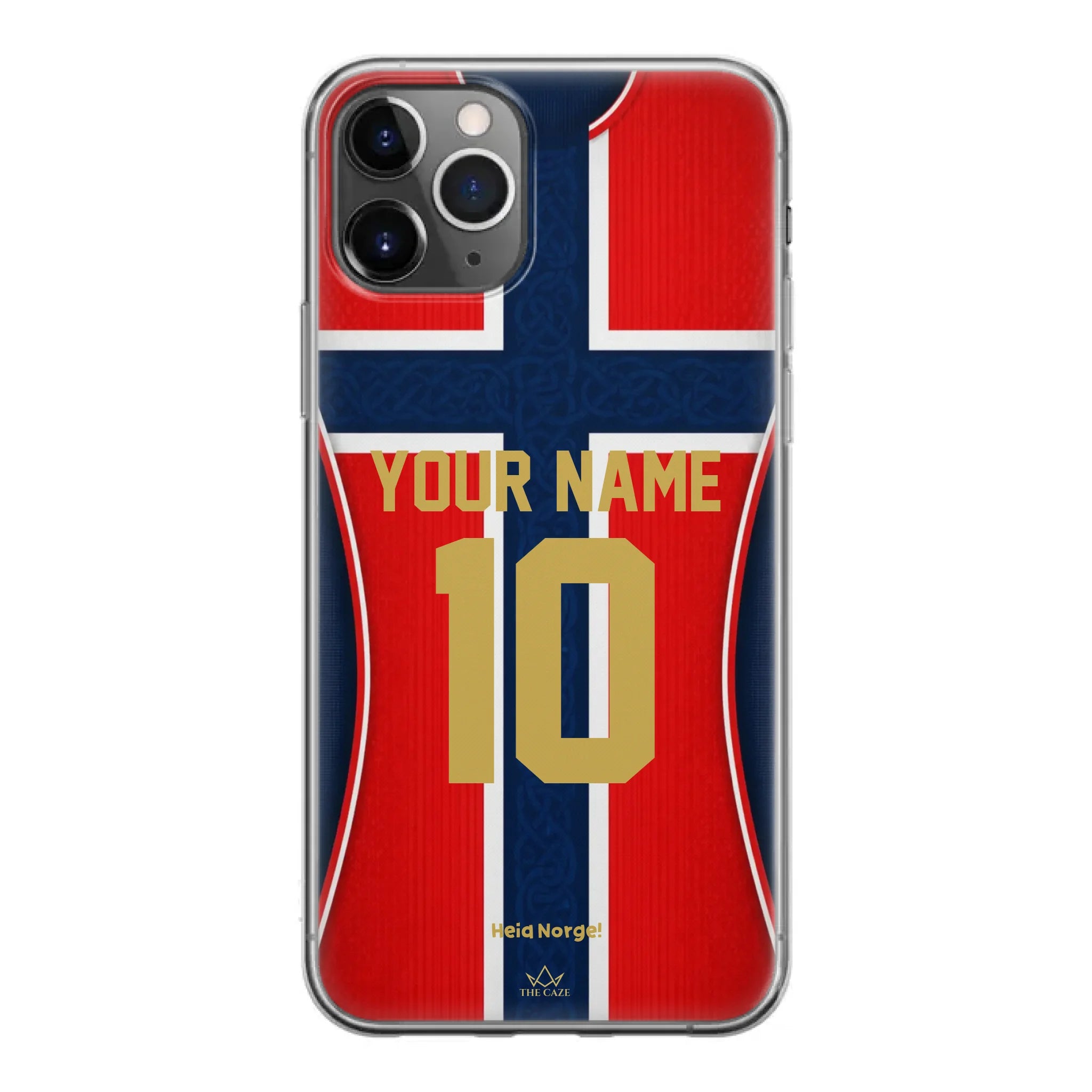 Funda de iPhone de la camiseta de fútbol de Noruega