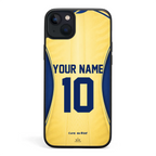 Funda de iPhone con la camiseta de fútbol de Curazao