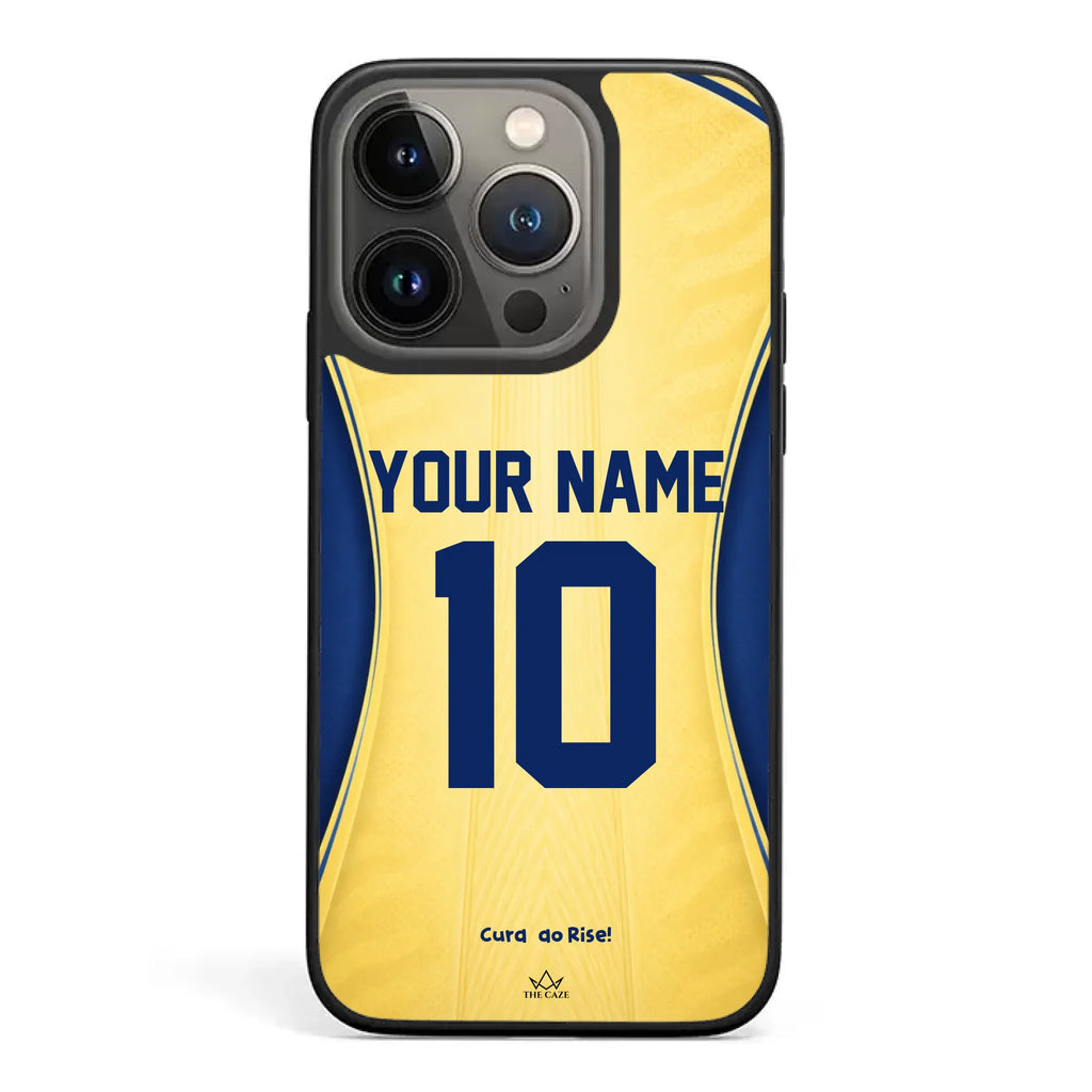 Funda de iPhone con la camiseta de fútbol de Curazao