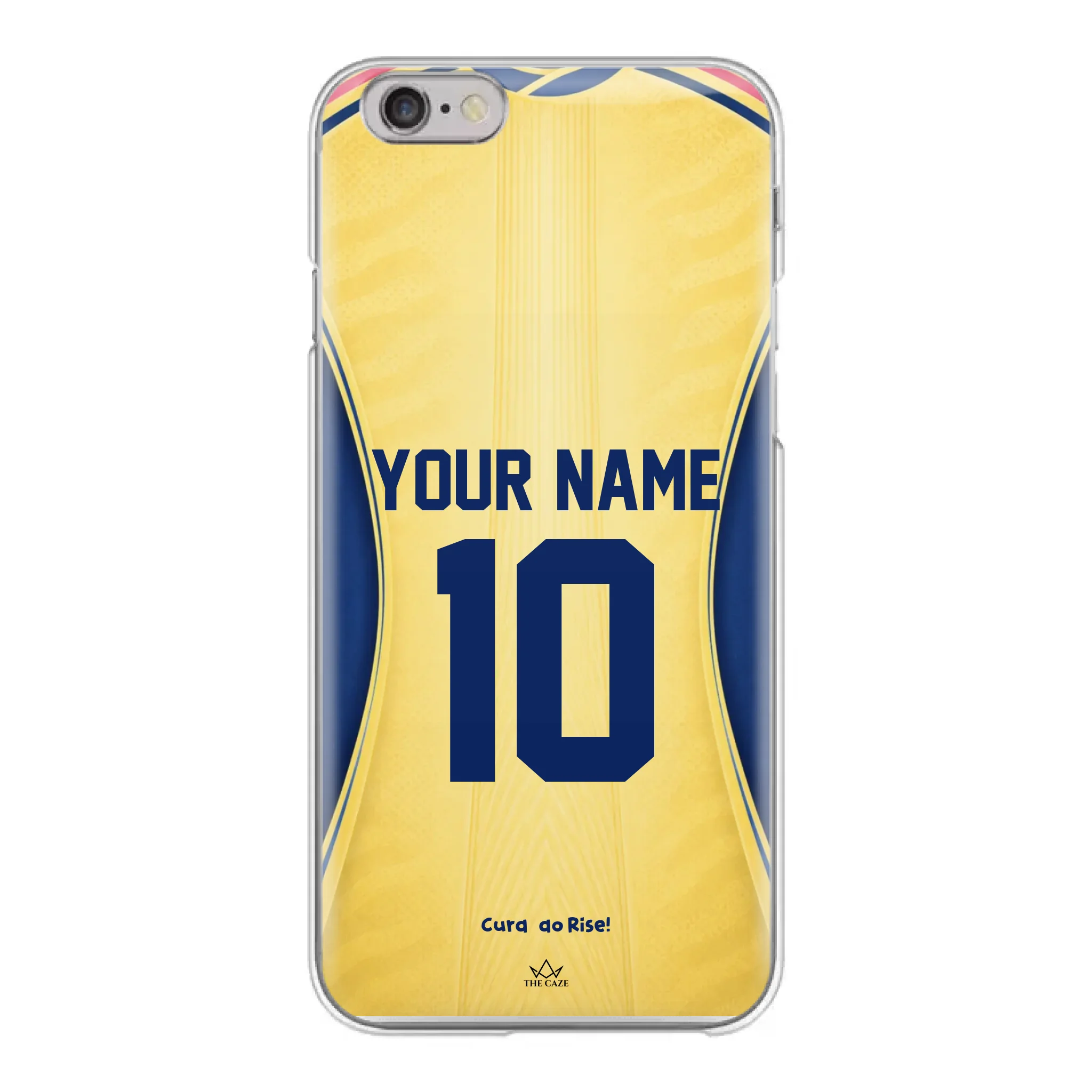 Funda de iPhone con la camiseta de fútbol de Curazao