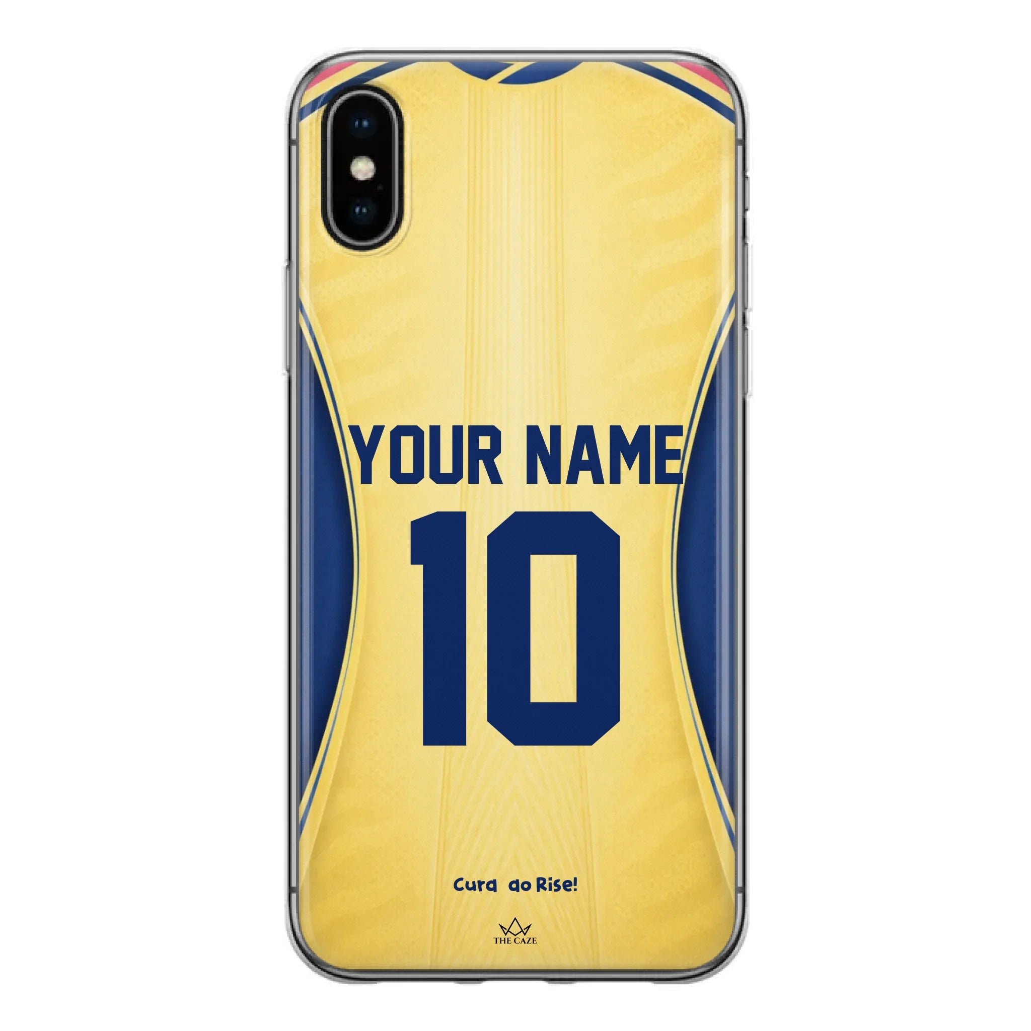 Funda de iPhone con la camiseta de fútbol de Curazao