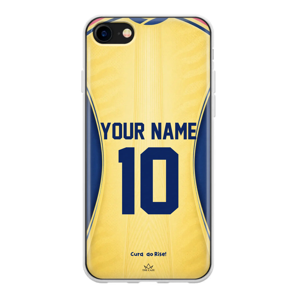 Funda de iPhone con la camiseta de fútbol de Curazao