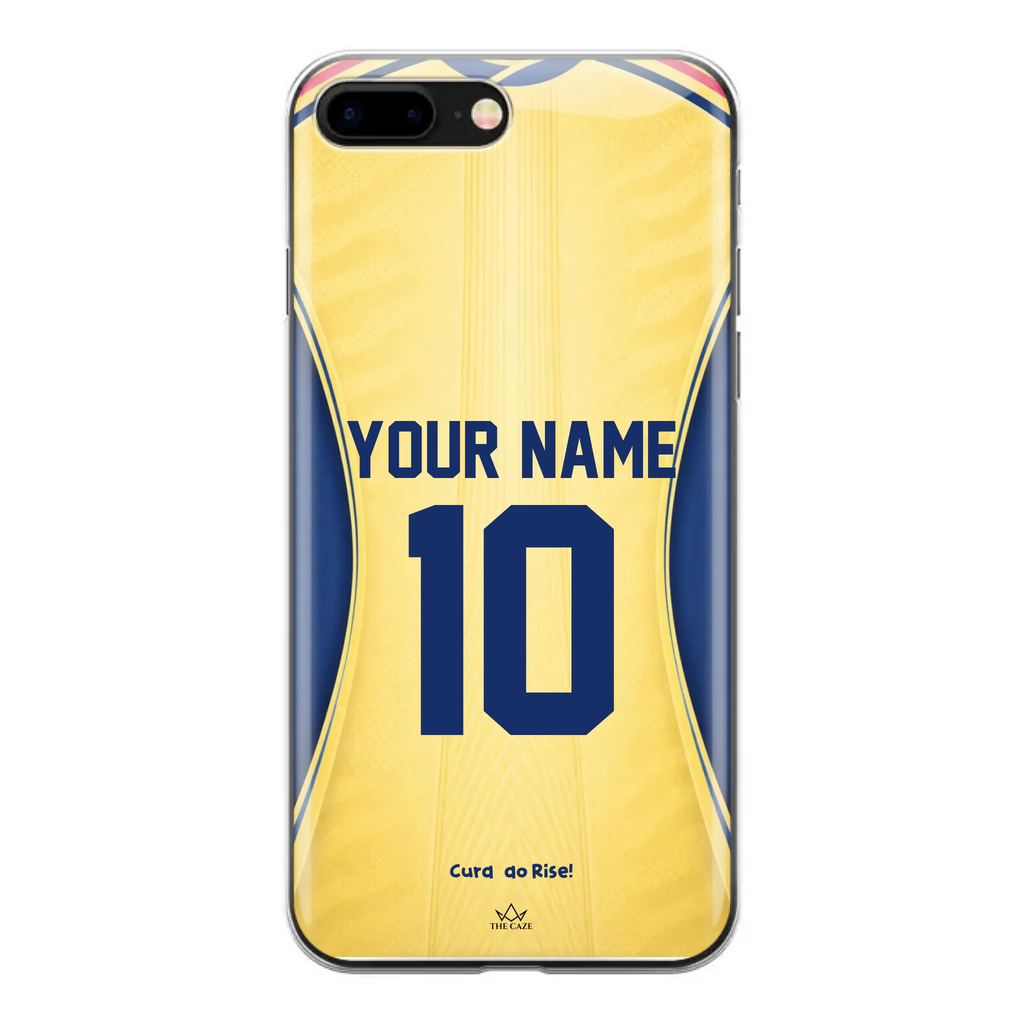Funda de iPhone con la camiseta de fútbol de Curazao