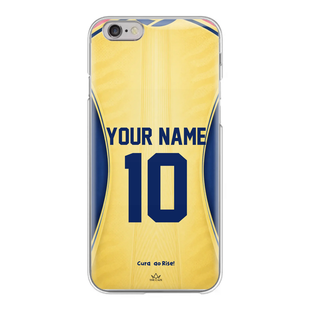 Funda de iPhone con la camiseta de fútbol de Curazao