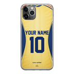 Funda de iPhone con la camiseta de fútbol de Curazao