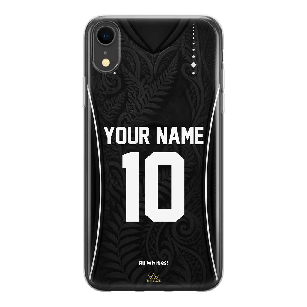 Funda de iPhone camiseta de fútbol Nueva Zelanda