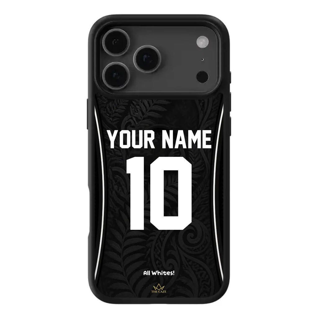 Funda de iPhone camiseta de fútbol Nueva Zelanda