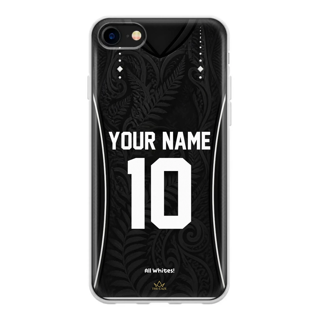Funda de iPhone camiseta de fútbol Nueva Zelanda