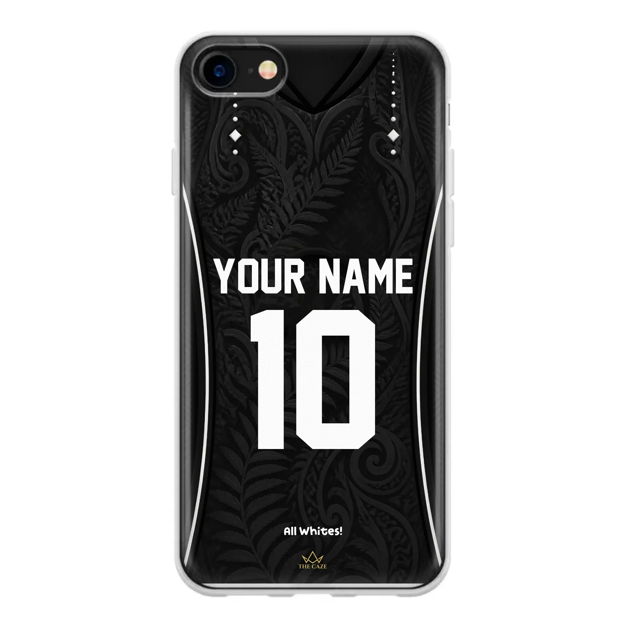 Funda de iPhone camiseta de fútbol Nueva Zelanda