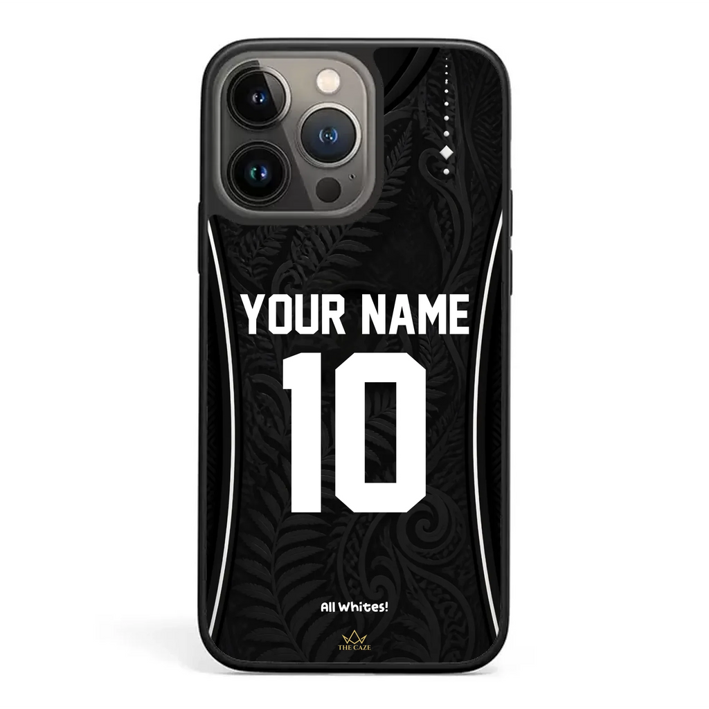 Funda de iPhone camiseta de fútbol Nueva Zelanda