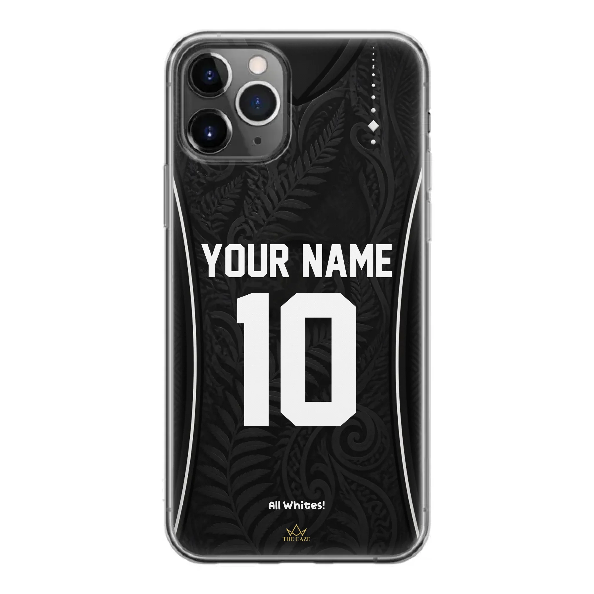 Funda de iPhone camiseta de fútbol Nueva Zelanda