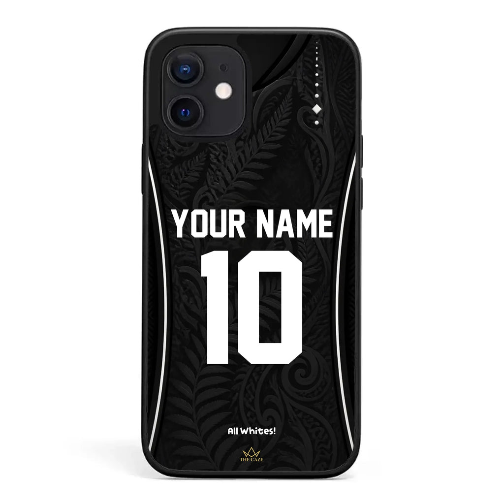 Funda de iPhone camiseta de fútbol Nueva Zelanda