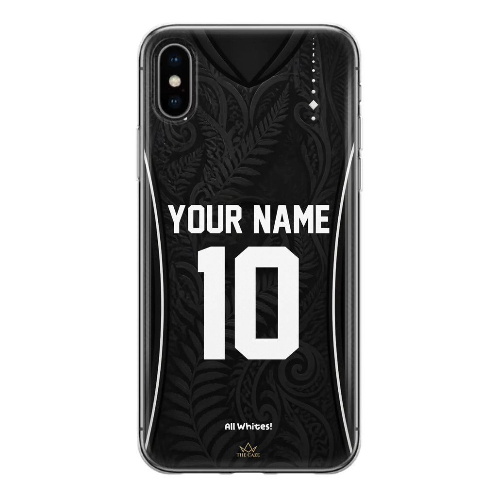 Funda de iPhone camiseta de fútbol Nueva Zelanda