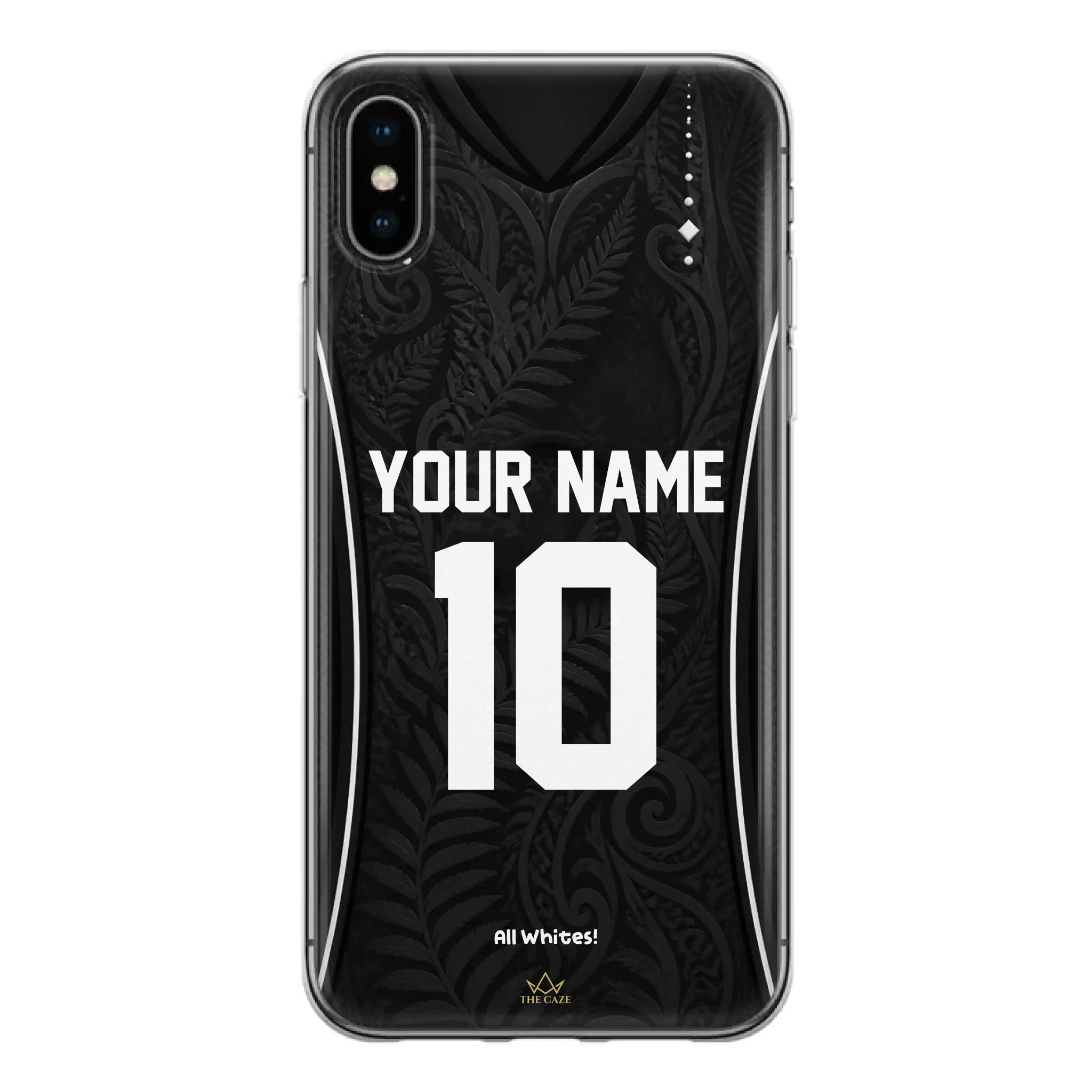 Funda de iPhone camiseta de fútbol Nueva Zelanda