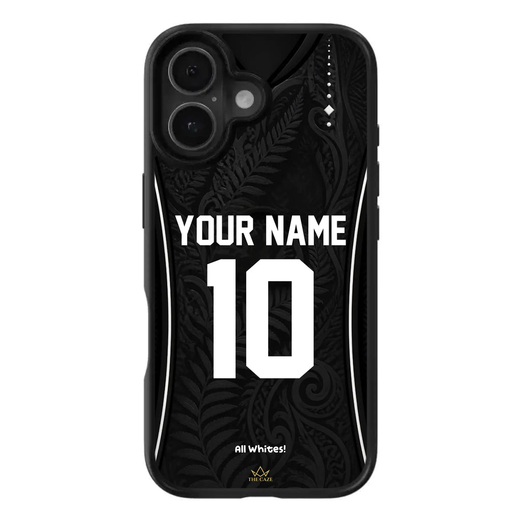 Funda de iPhone camiseta de fútbol Nueva Zelanda