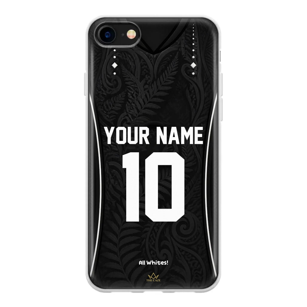 Funda de iPhone camiseta de fútbol Nueva Zelanda