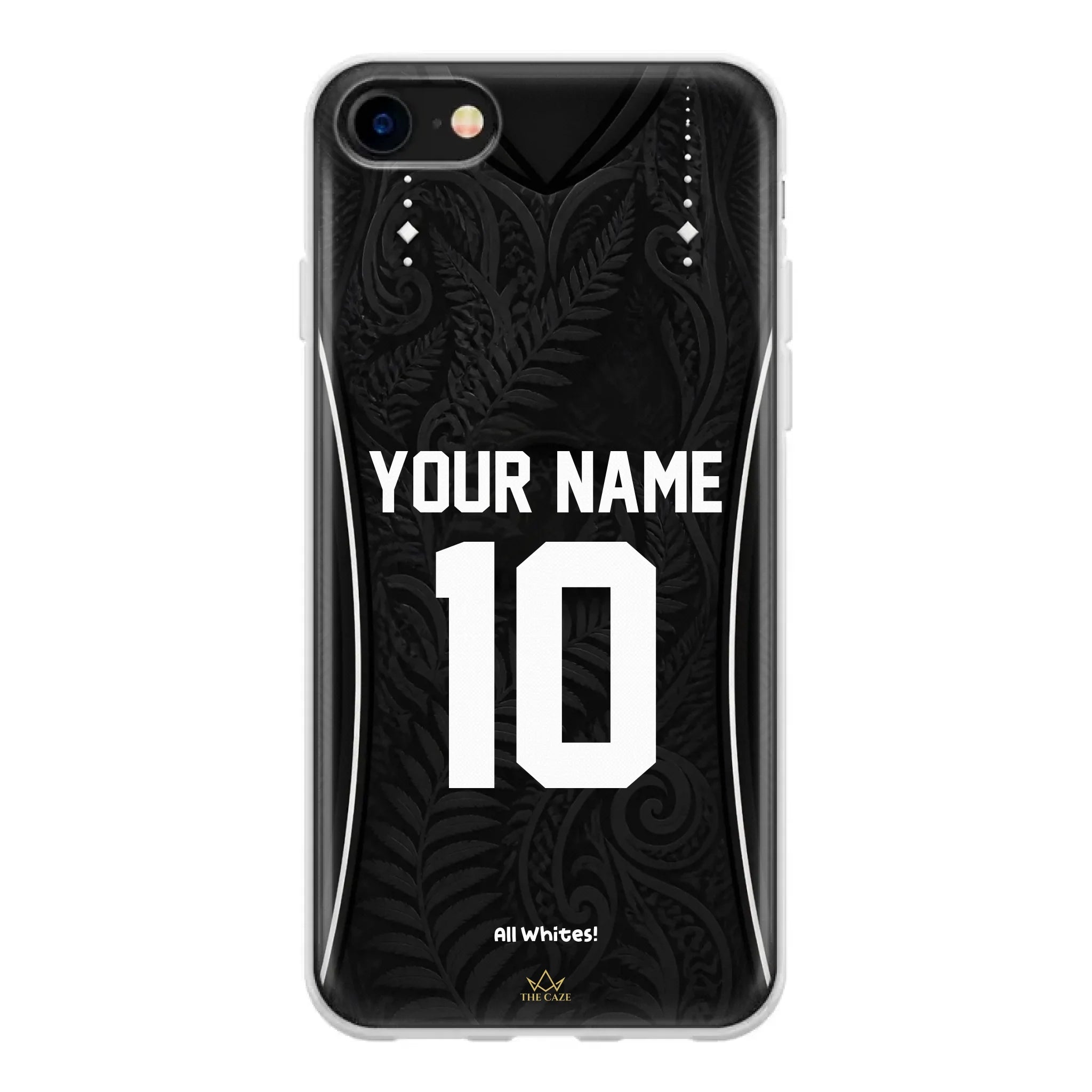 Funda de iPhone camiseta de fútbol Nueva Zelanda