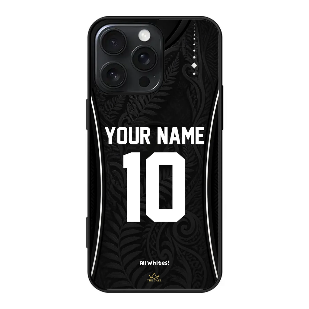 Funda de iPhone camiseta de fútbol Nueva Zelanda
