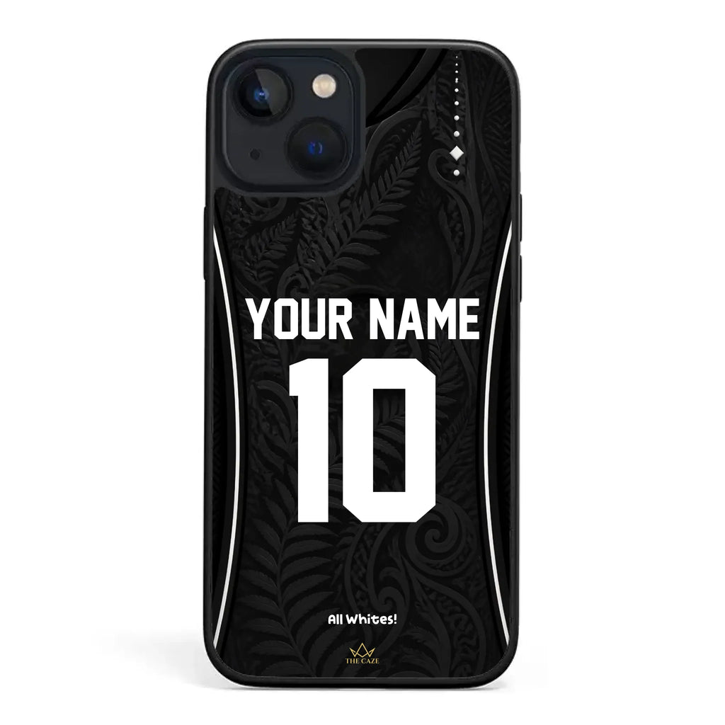 Funda de iPhone camiseta de fútbol Nueva Zelanda