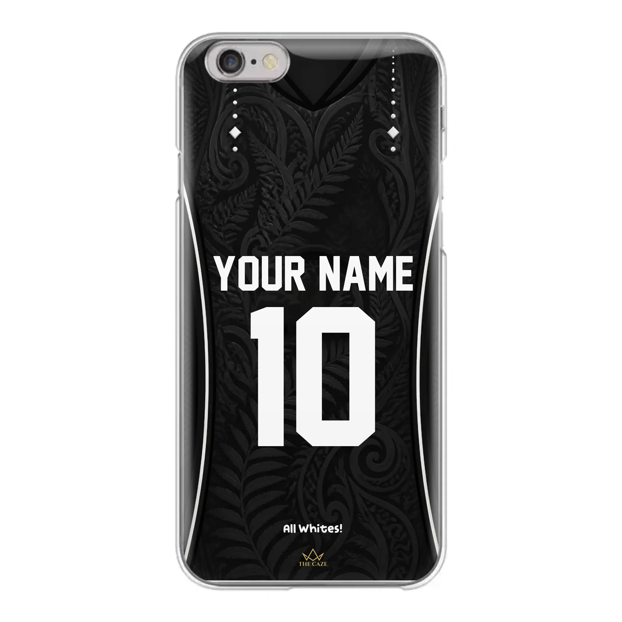 Funda de iPhone camiseta de fútbol Nueva Zelanda