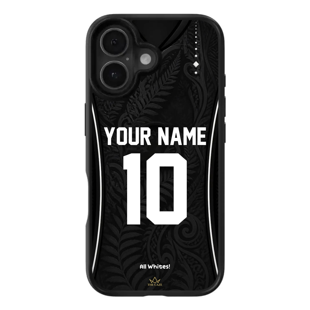 Funda de iPhone camiseta de fútbol Nueva Zelanda