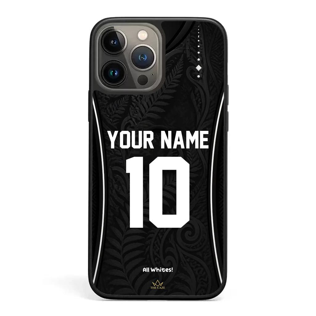 Funda de iPhone camiseta de fútbol Nueva Zelanda