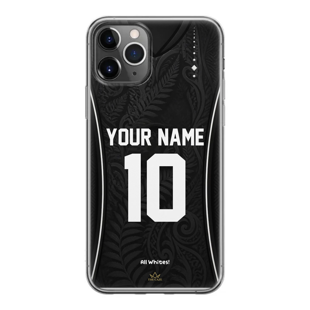Funda de iPhone camiseta de fútbol Nueva Zelanda