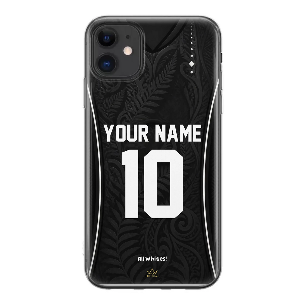 Funda de iPhone camiseta de fútbol Nueva Zelanda